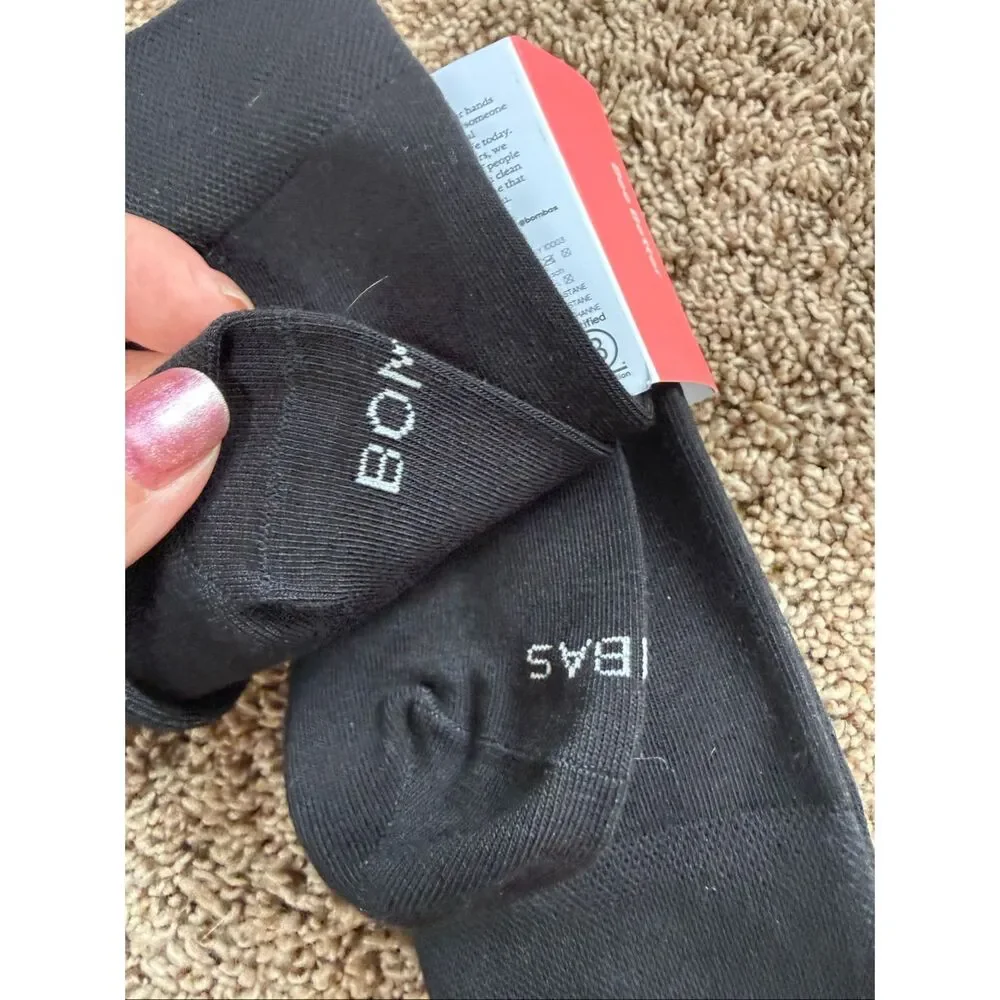 Bombas Lightweight Black Crew Socks NWT Comfort Performance Socks set of 3